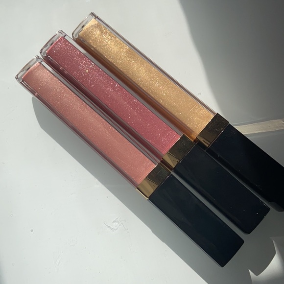 Chanel 2022 Gift Set cosmetics Pouch Lipgloss Trio - Picture 8 of 9